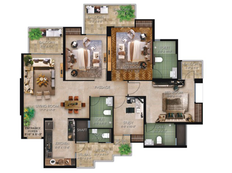RG Pleiaddes Floor Size